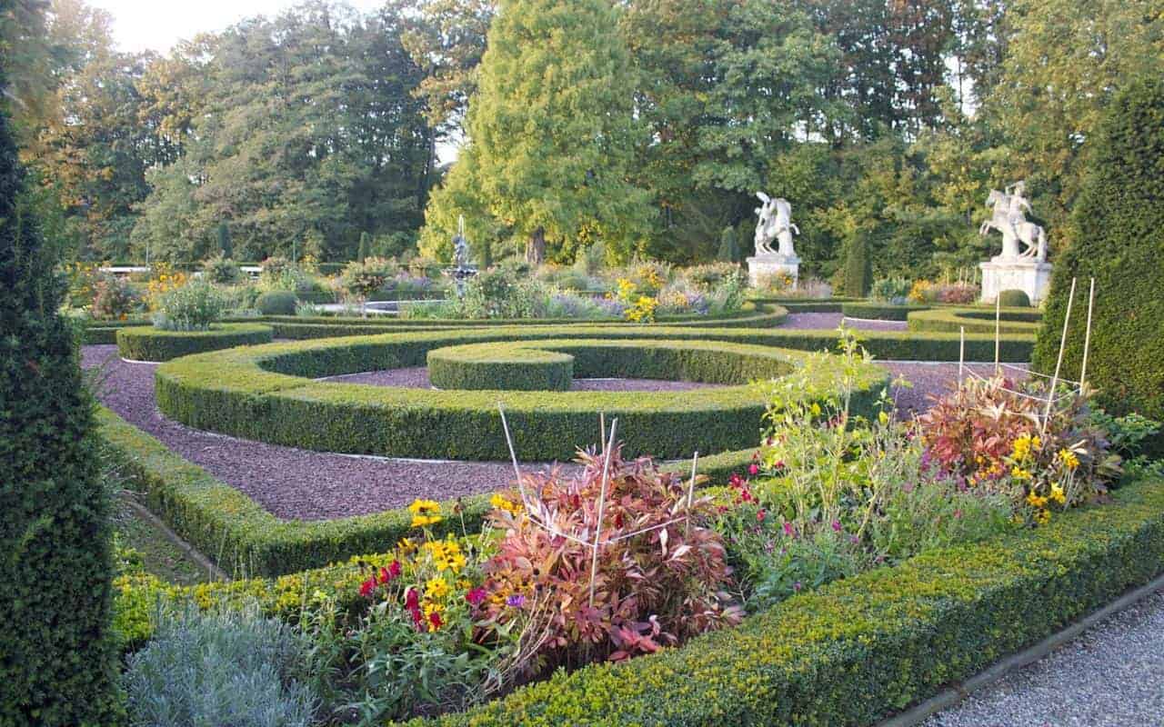 historic gardens in our Castle Hotel in Germany