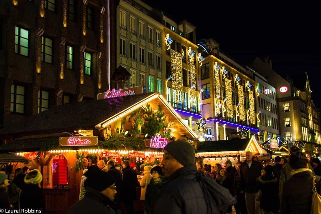 The Munich Christmas Market runs the length of Kaufinger Strasse, a pedestrian shopping street, that is one of the longest in Germany.
